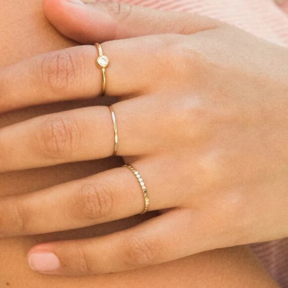 Simple and Dainty Dot Ring Size 5 - Picture 4 of 5